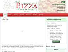 Tablet Screenshot of pleasantunitypizza.com